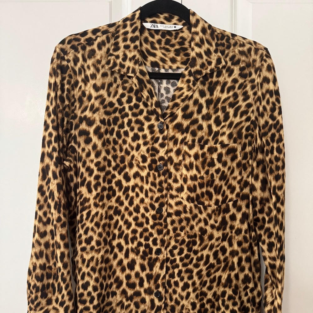 Leopard Blouse Zara